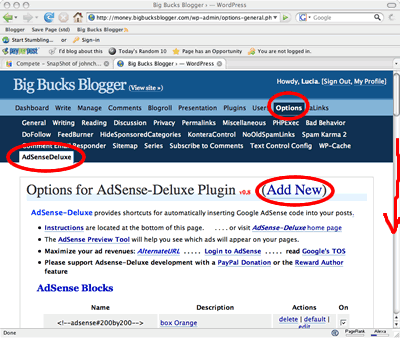 Adsense Deluxe Options