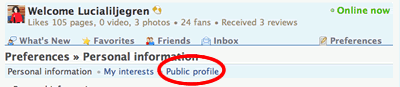 Stumble Public Profile