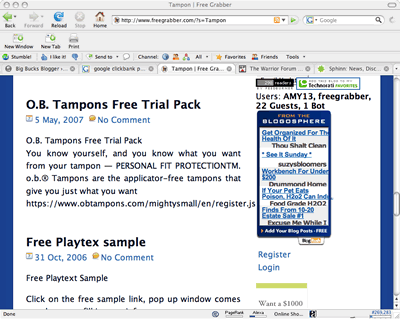 Tampon Blog Made the Cut